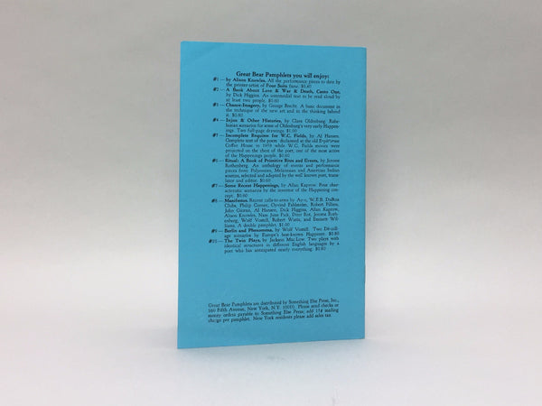 Incomplete Requiem for W.C. Fields by Al Hansen