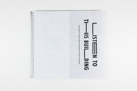 LISTEN TO THIS BUILDING by EXILE Books
